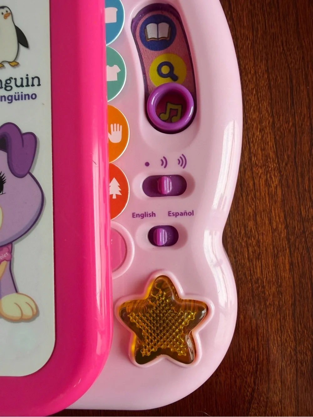 LeapFrog 100 Words Book Scout & Violet Lights Sounds Music English & Spanish